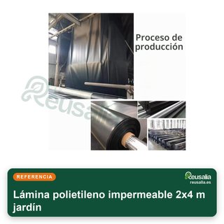 Lámina polietileno impermeable 2x4 m jardín