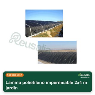 Lámina polietileno impermeable 2x4 m jardín