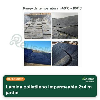 Lámina polietileno impermeable 2x4 m jardín