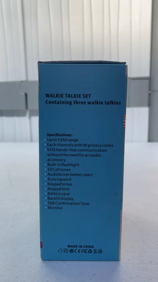 Set 3 Walkie Talkies Niños Recargables