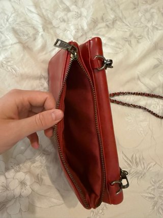 Bolso Misako rojo con cadena