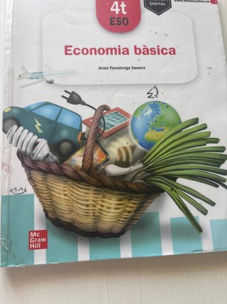 Libro escolar economia bàsica 4° Eso