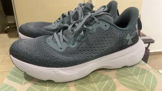 Zapatillas Under Armour Running Gris/Verde Azulado