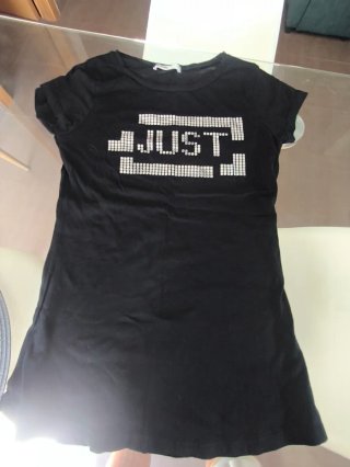 Camiseta negra JUST Lefties Talla S