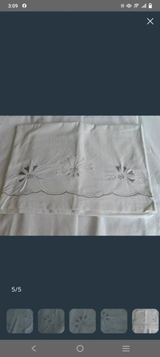 Juego sábanas bordadas 80s cama 90