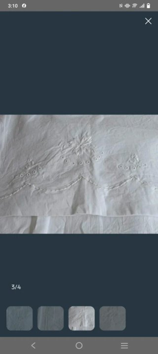Juego sábanas bordadas 80s cama 90