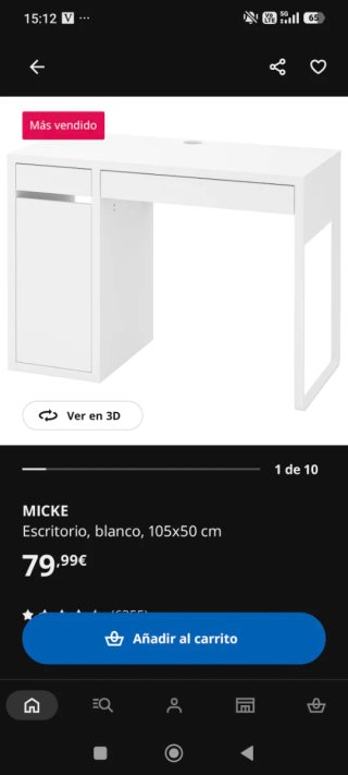 Escritorio IKEA MICKE Blanco