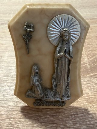 Altar de Lourdes en Mármol y Plata
