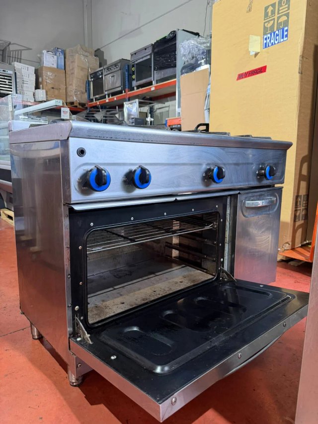 Cocina Industrial Mundigas 3 Fuegos con Horno