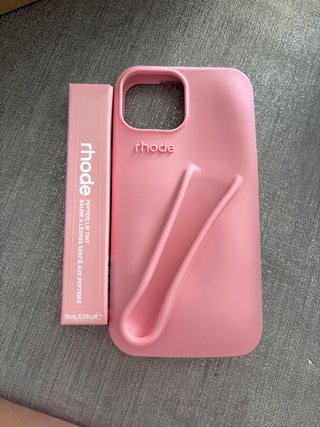 Funda Rhode Rosa con Agarre y pintalabios