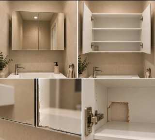 Armario de baño con espejo