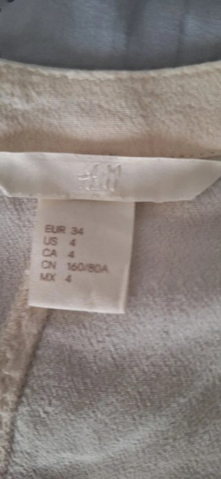 Blusa H&M Beige Talla S