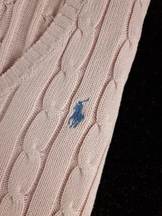 Sweater Cable Knit Polo Ralph Lauren Women's M