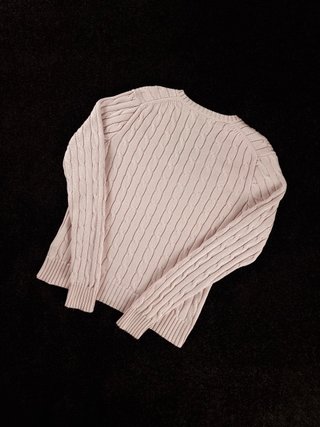 Sweater Cable Knit Polo Ralph Lauren Women's M