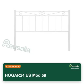 HOGAR24 ES Mod.58 Cabecero forja cama matrimonio