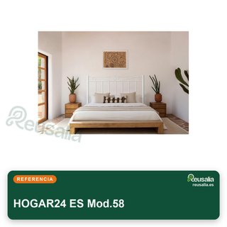 HOGAR24 ES Mod.58 Cabecero forja cama matrimonio