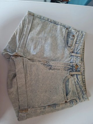 Shorts Vaqueros Lavados Claro Talla S