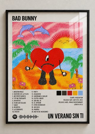 Póster Bad Bunny - Un Verano Sin Ti