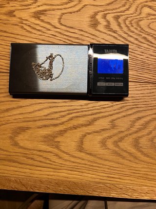 Cadena Oro 18 Longitud 51 cm  Ancho 1,9 mm
