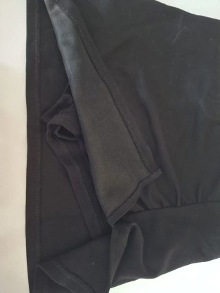 Falda Pantalón Bershka Negra Talla S