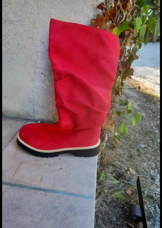 Botas Altas Rojas