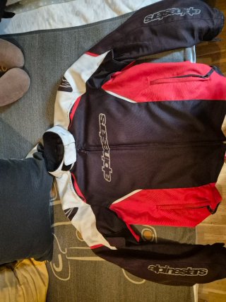 Chaqueta Alpinestars Roja Blanca Negra