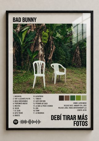 Póster Bad Bunny - Debí Tirar Más Fotos