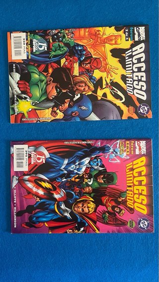 DC MARVEL ACCESO ILIMITADO  COMPLETA No 1 A 4.