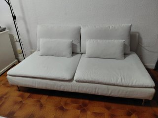 Sofá modular blanco Ikea
