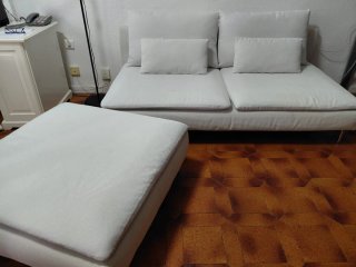 Sofá modular blanco Ikea