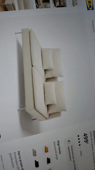 Sofá modular blanco Ikea
