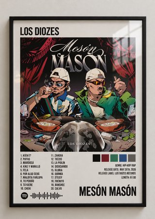 Póster Los Diozes - Mesón Mason