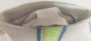 Bolso Paco Martínez Rafia y Verde - cómo nuevo