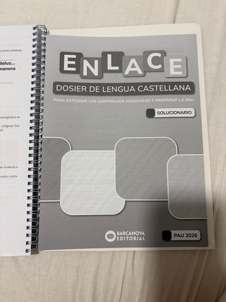 Enlace. Dosier lengua castellana bachillerato