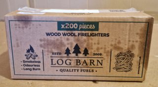 Log Barn Encendedores Naturales - Caja de 200