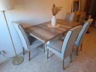 Mesa extensible VERONA roble antiguo
