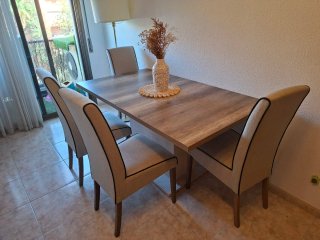 Mesa extensible VERONA roble antiguo