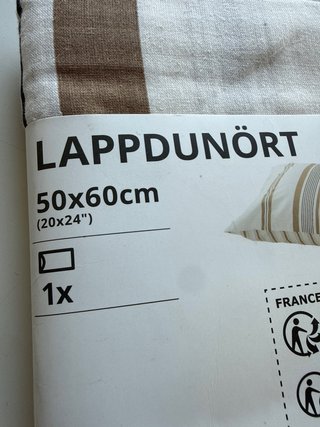 Funda de almohada IKEA LAPPDUNÖRT 50x60cm