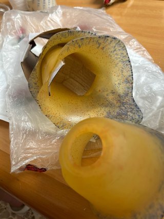 3 Tulipas de Cristal Vintage