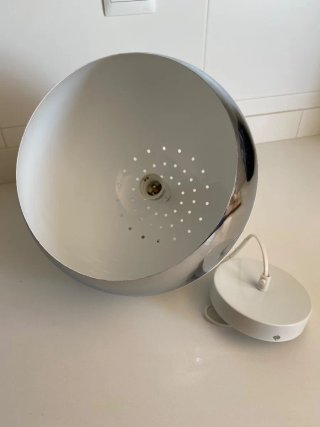 Lámpara de Techo Esférica Blanca