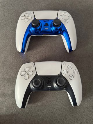 Mando PS5 Blanco y Azul