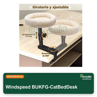Windspeed cama gato escritorio ajustable 360°
