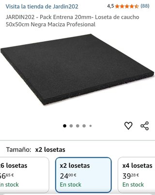 2 Losetas de caucho