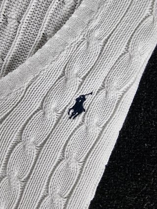 Sweater Cable Knit Polo Ralph Lauren Women's L