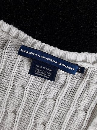 Sweater Cable Knit Polo Ralph Lauren Women's L