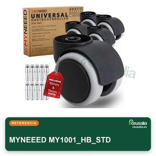 Ruedas universales para silla oficina suelo duro