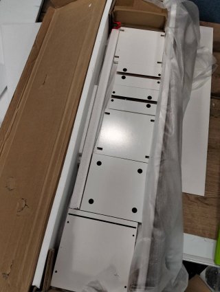 Mueble Armario Columna Baño COSTWAY JV10766WH