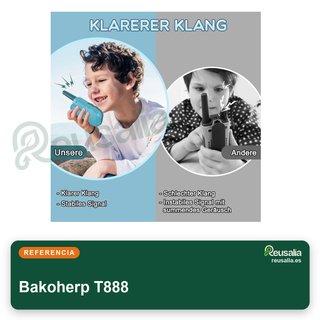 Bakoherp walkie talkie niños recargable aventura