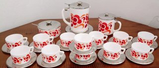 Juego de Café/Té Arcopal France "Lotus" Años 70