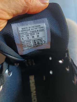 Converse pelle alte nere